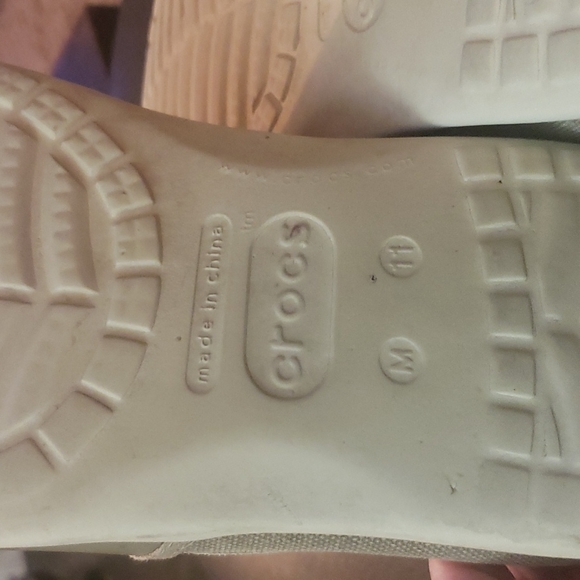 Men's CROCS TAUPE FABRIC LOAFERS - MEN'S SIZE 11 - Picture 8 of 10
